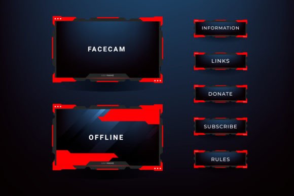 Download Gaming Panels and Overlays - Premium Resources