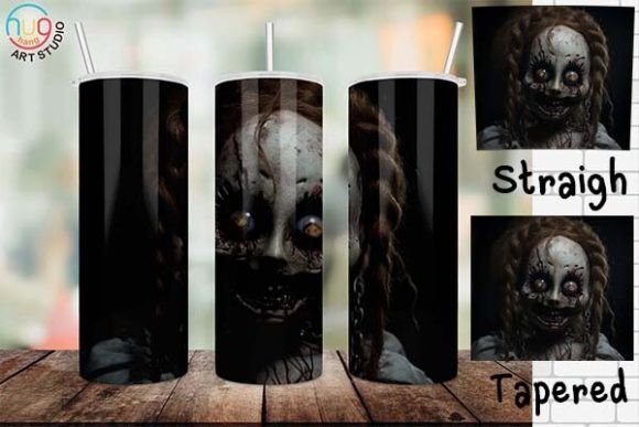 Download Halloween Scary Doll Tumbler,Creepy Doll - Halloween Collection
