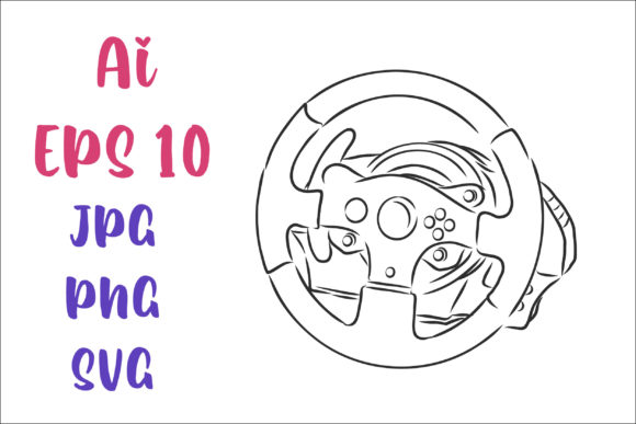 Download Steering Wheel for a Game Console Vector - Console Collection