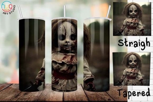 Download Halloween Scary Doll Tumbler,Creepy Doll - Halloween Collection