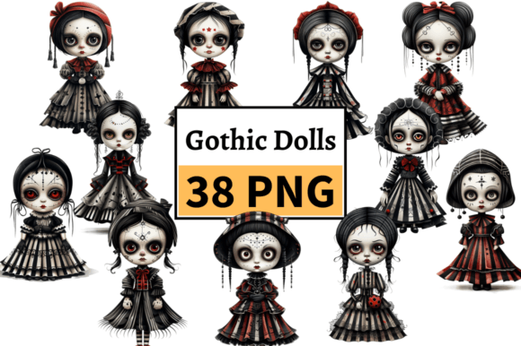 Download Spooky Halloween Doll, Gothic Graphics - Halloween Collection