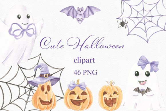 Download Cute Purple Halloween Clipart, Pumpkin - Halloween Collection