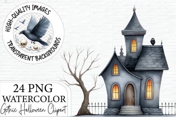 Download Gothic Halloween Clipart Bundle PNG - Halloween Collection